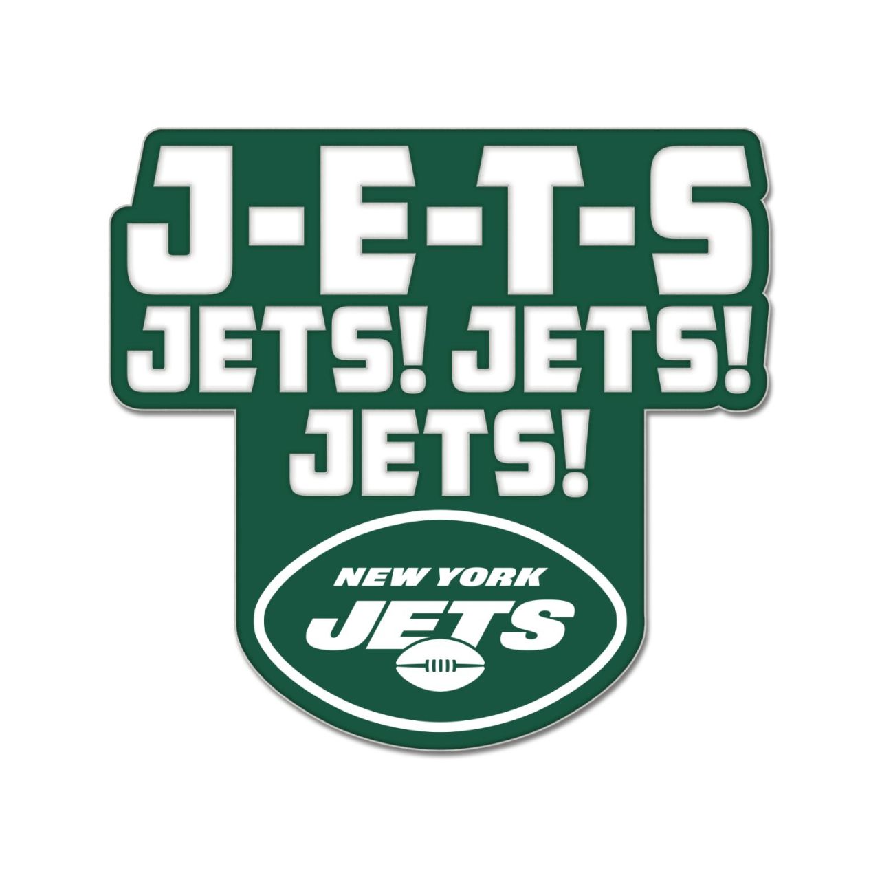 NFL Universal Schmuck Caps PIN New York Jets SLOGAN von WinCraft