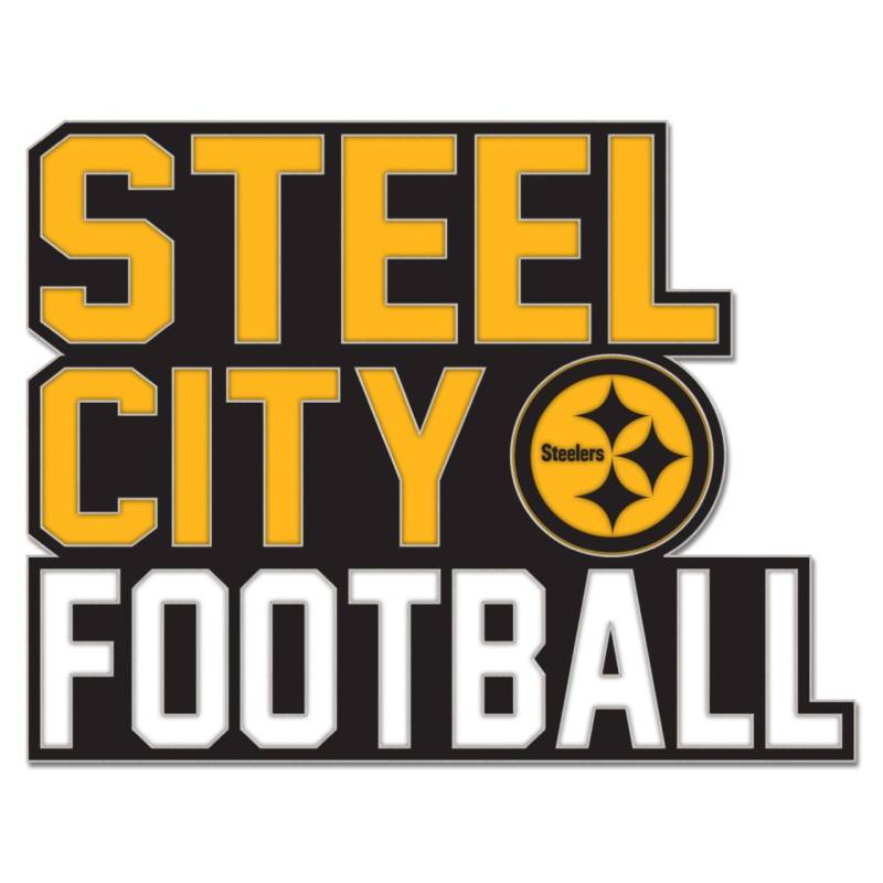 NFL Universal Schmuck Caps PIN Pittsburgh Steelers SLOGAN von WinCraft