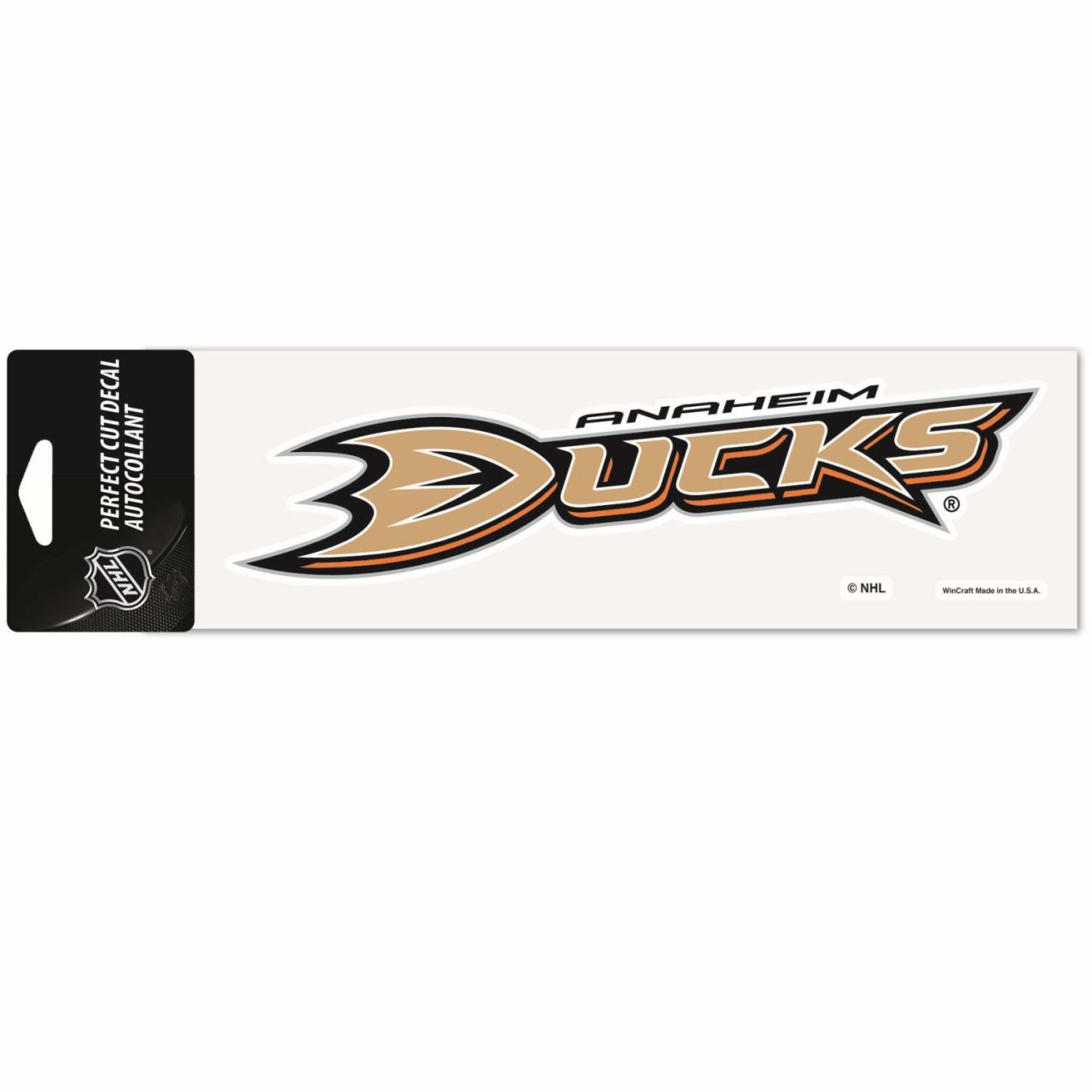 NHL Perfect Cut Aufkleber 8x25cm Anaheim Ducks von WinCraft