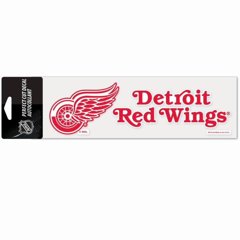 NHL Perfect Cut Aufkleber 8x25cm Detroit Red Wings von WinCraft