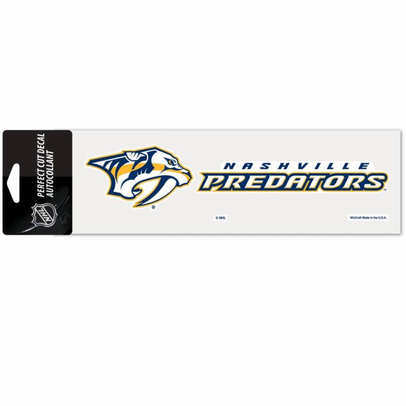 NHL Perfect Cut Aufkleber 8x25cm Nashville Predators von WinCraft