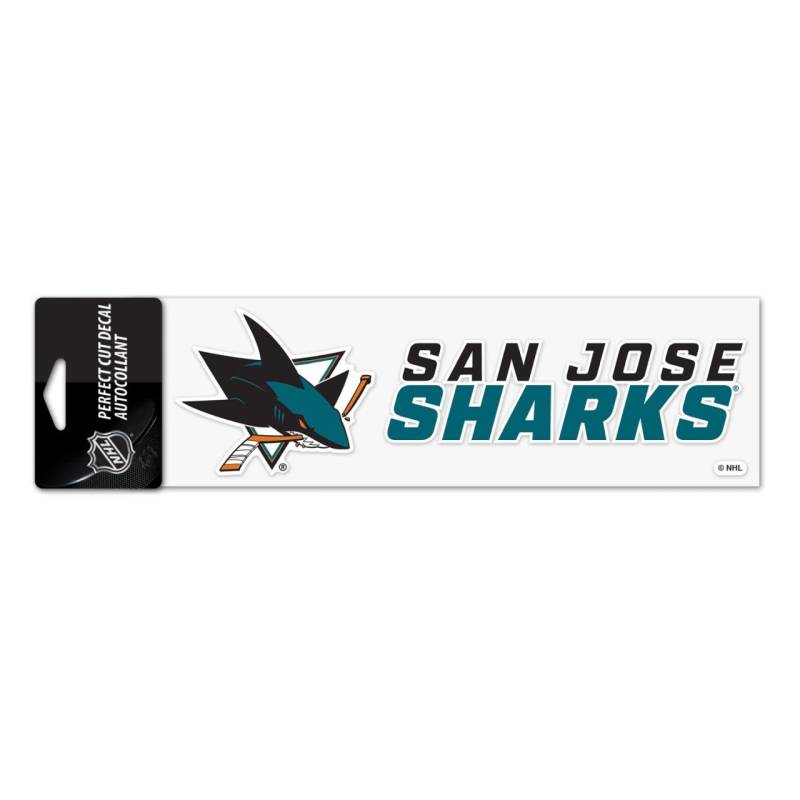 NHL Perfect Cut Aufkleber 8x25cm San Jose Sharks von WinCraft