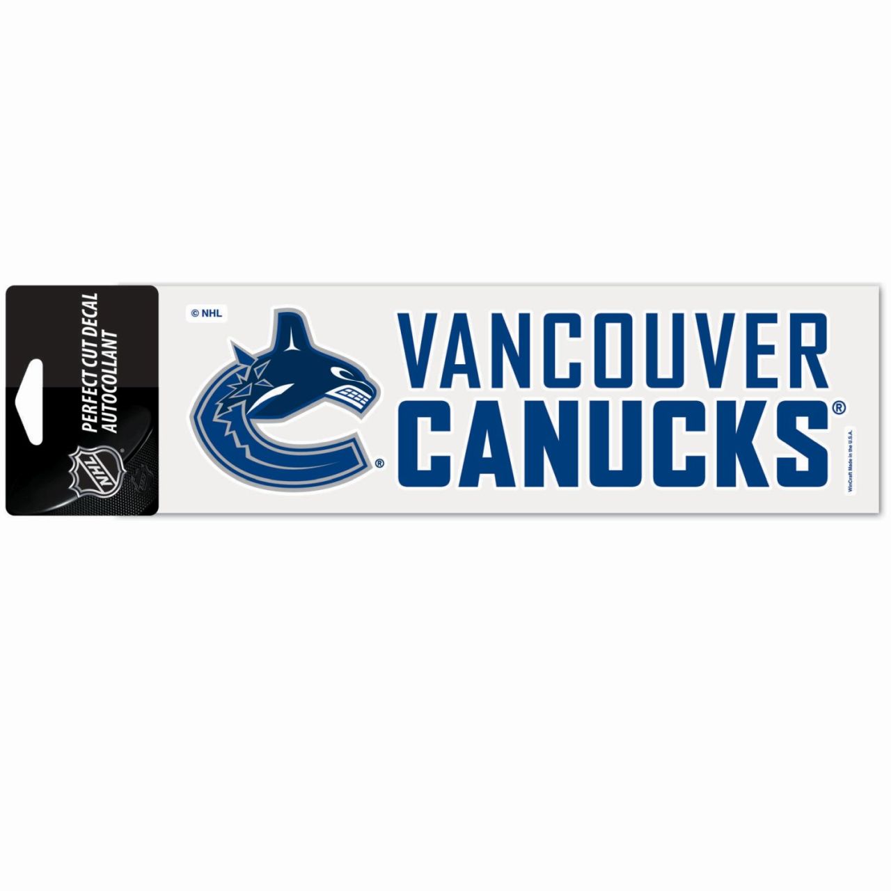 NHL Perfect Cut Aufkleber 8x25cm Vancouver Canucks von WinCraft