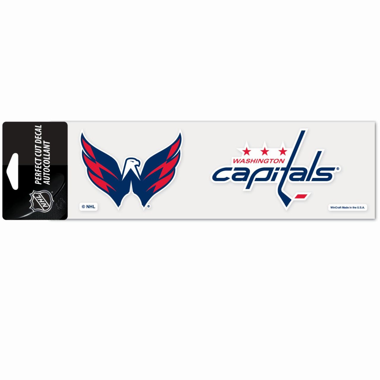 NHL Perfect Cut Aufkleber 8x25cm Washington Capitals von WinCraft