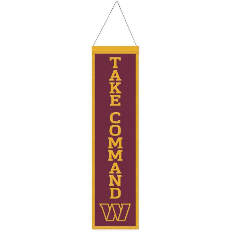 Washington Commanders SLOGAN NFL Wool Banner 80x20cm von WinCraft
