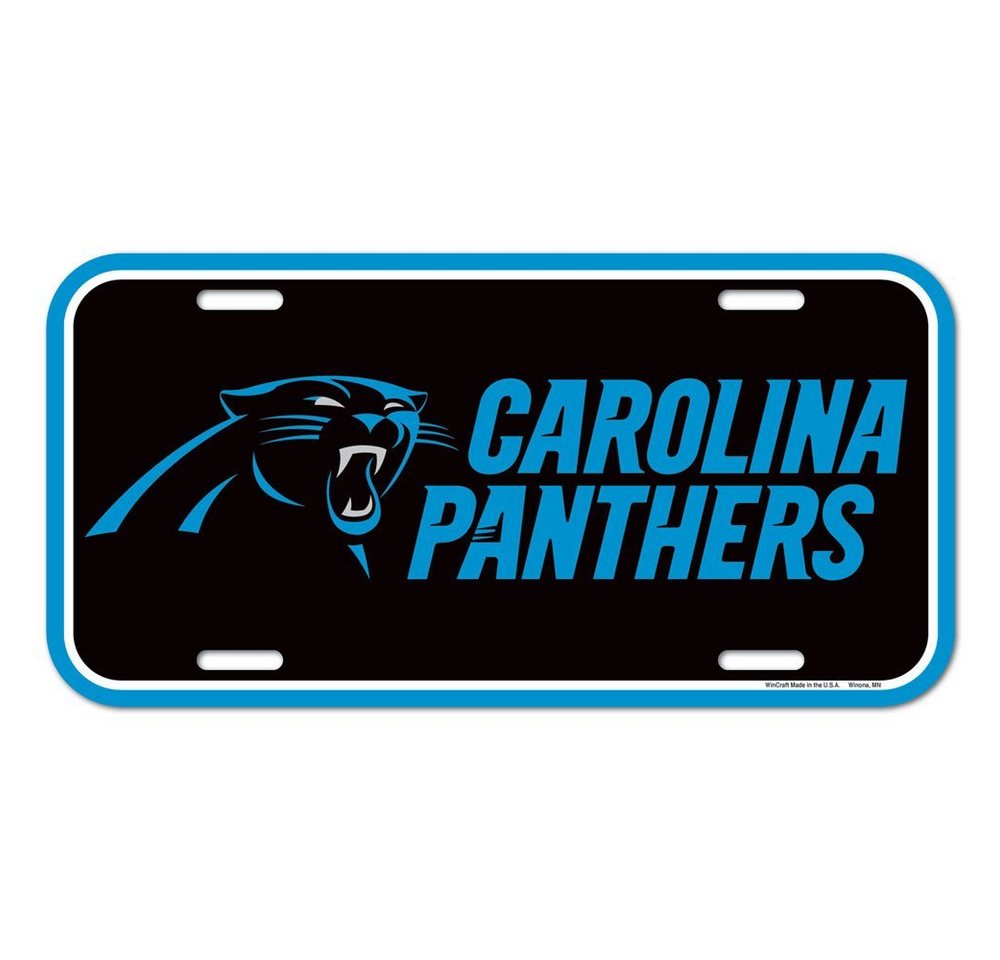 WinCraft Schmuckset NFL Kennzeichenschild Carolina Panthers von WinCraft