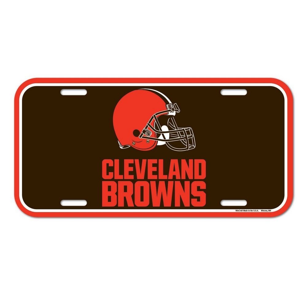 WinCraft Schmuckset NFL Kennzeichenschild Cleveland Browns von WinCraft