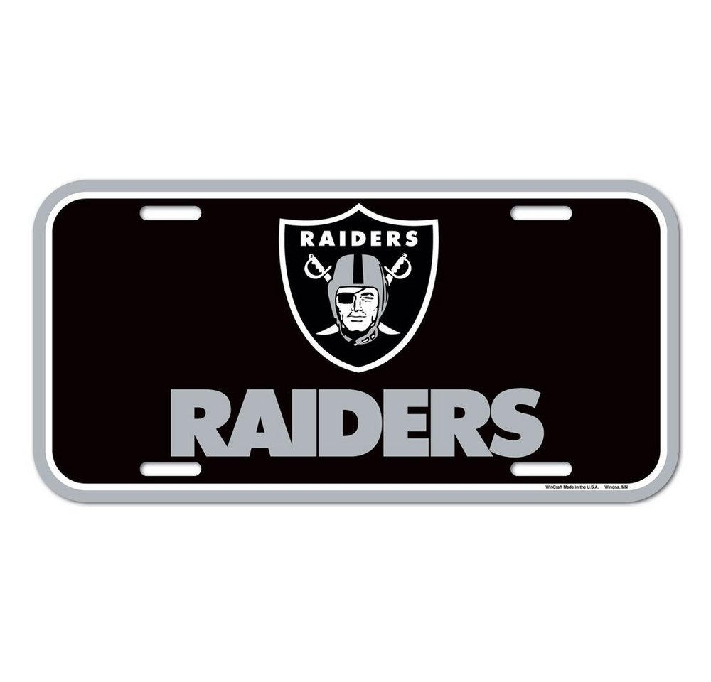 WinCraft Schmuckset NFL Kennzeichenschild Las Vegas Raiders von WinCraft