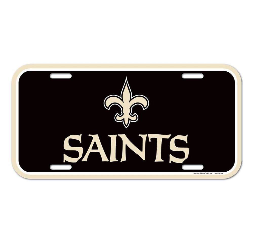 WinCraft Schmuckset NFL Kennzeichenschild New Orleans Saints von WinCraft