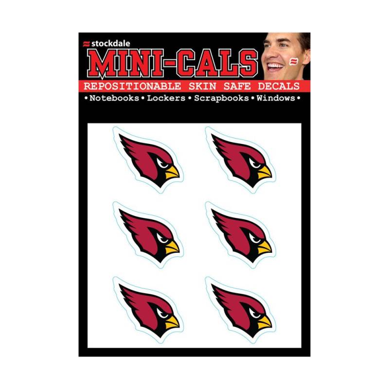 Wincraft 6er Gesicht Aufkleber 3cm - NFL Arizona Cardinals von WinCraft