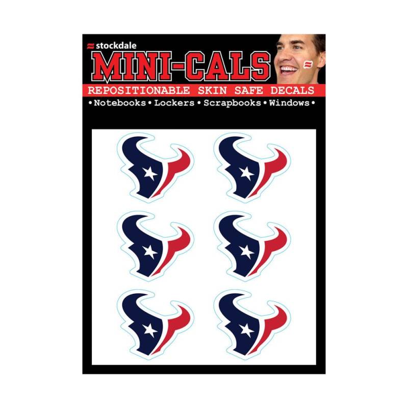 Wincraft 6er Gesicht Aufkleber 3cm - NFL Houston Texans von WinCraft