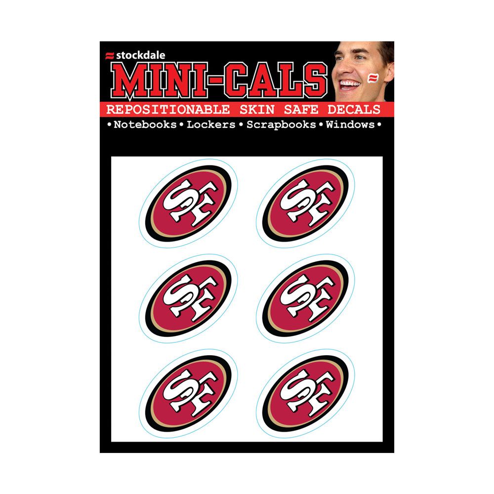 Wincraft 6er Gesicht Aufkleber 3cm - NFL San Francisco 49ers von WinCraft