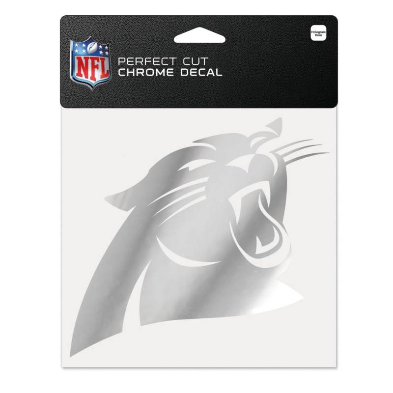 Wincraft Aufkleber 15x15cm - NFL CHROME Carolina Panthers von WinCraft
