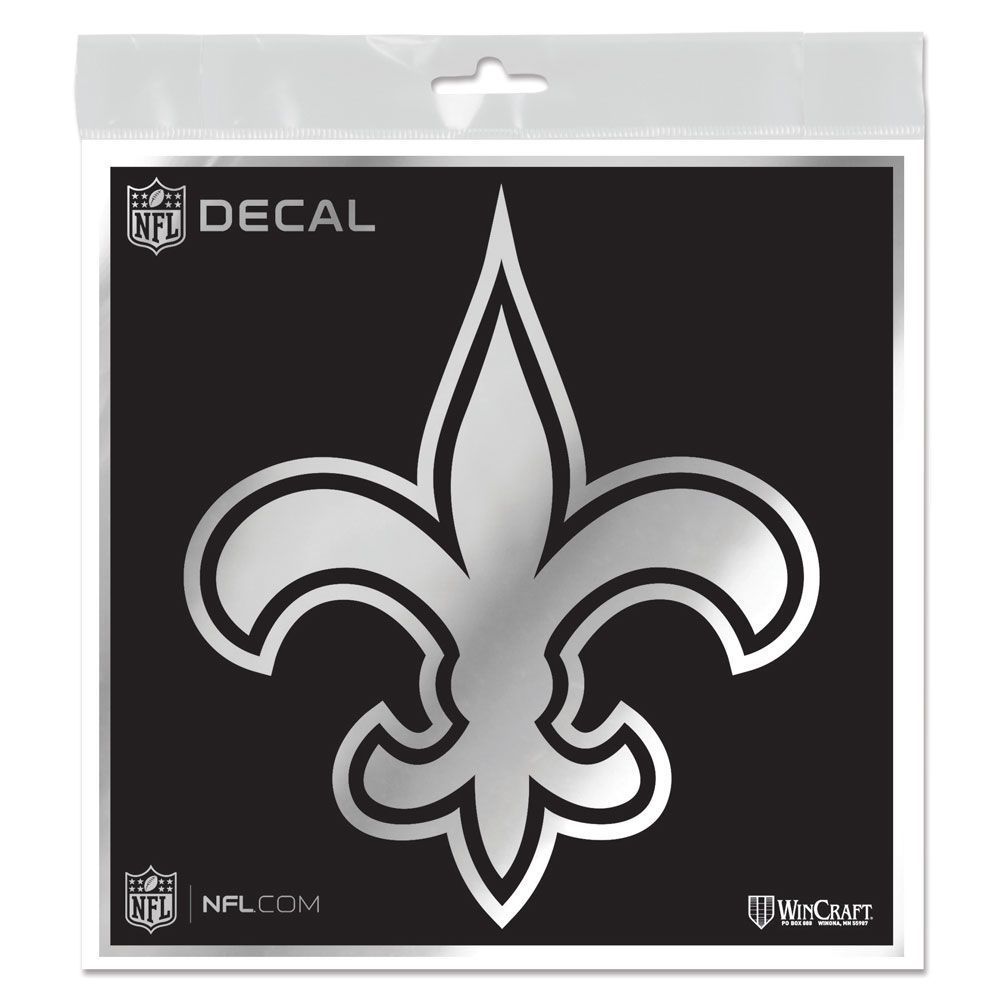 Wincraft Aufkleber 15x15cm - NFL METALLIC New Orleans Saints von WinCraft