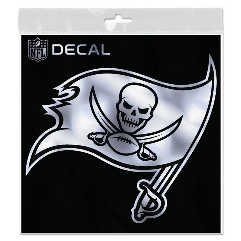 Wincraft Aufkleber 15x15cm NFL METALLIC Tampa Bay Buccaneers von WinCraft