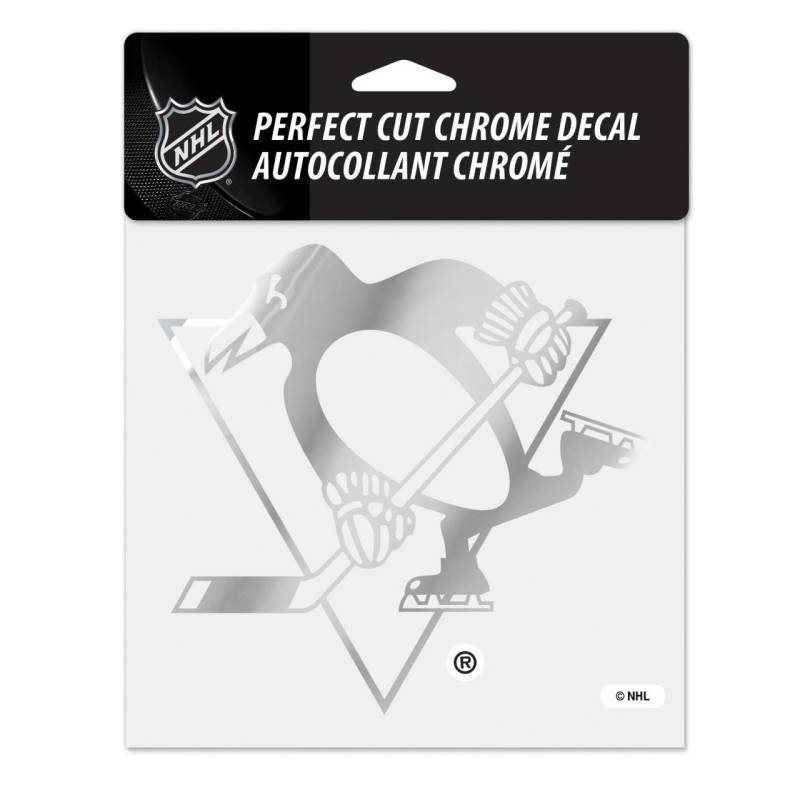 Wincraft Aufkleber 15x15cm - NHL CHROME Pittsburgh Penguins von WinCraft