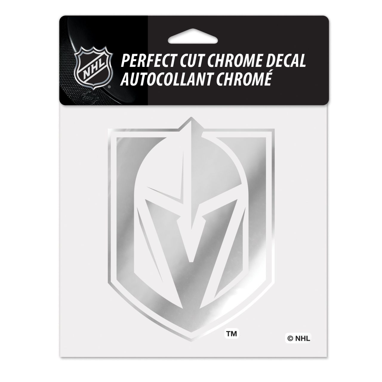 Wincraft Aufkleber 15x15cm - NHL CHROME Vegas Golden Knights von WinCraft