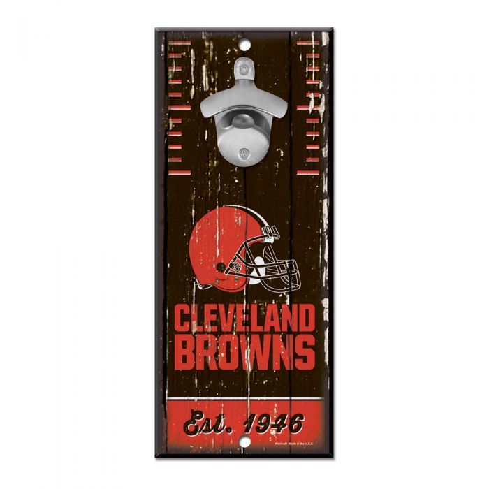 Wincraft Holzschild mit Flaschenöffner - Cleveland Browns von WinCraft