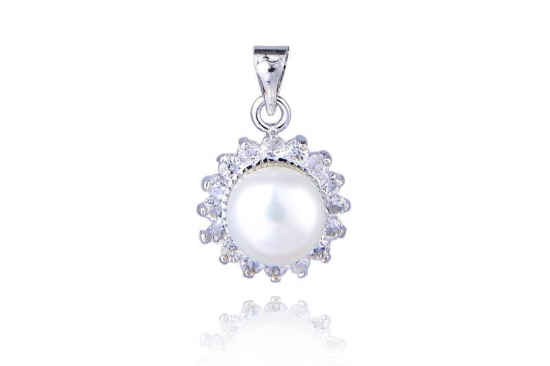 Süßwasserperlen Kristall Anhänger Medaillon - Verschiedene Farben Pn70 von WinPearl