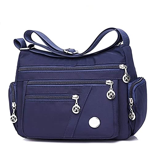 Wination Nylon-Umhängetasche, mehrere Taschen, größere Kapazität, lässige Crossbody-Handtasche für Frauen, wasserdichte Nylon-Schulterhandtaschen, Messenger-Tasche, von Wination