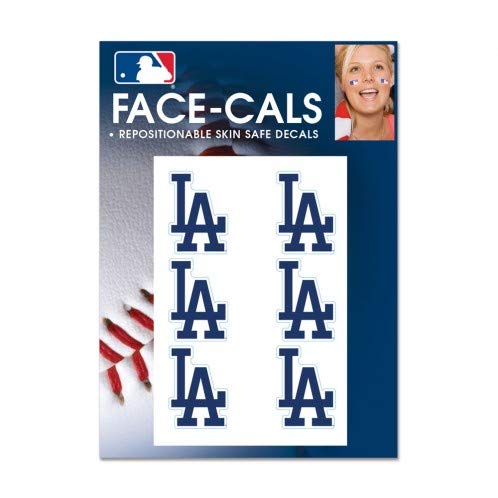 WinCraft MLB Los Angeles Dodgers Face Tattoos, Teamfarben, Einheitsgröße von Wincraft