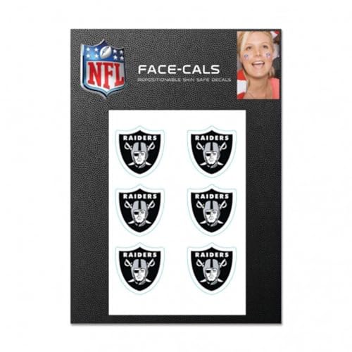 Wincraft 6er Gesicht Aufkleber 3cm - NFL Las Vegas Raiders von Wincraft
