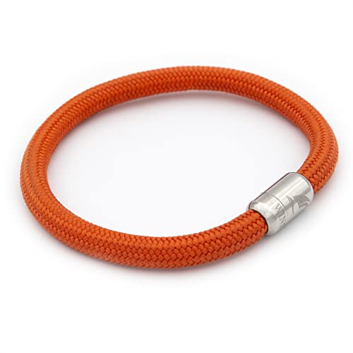 Wind Passion – Weißgold Paracord Surferarmband aus Seemannsgarn, Armband für Herren und Damen | Handgemachtes Segeltau Armband, Maritim & Wasserfest von Wind Passion