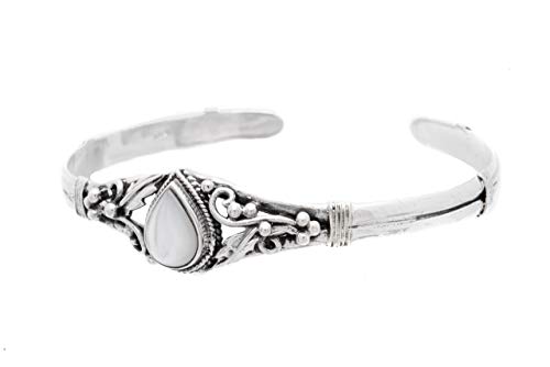 Windalf Silber Armreif SHARON Ø 6.3 cm Bohemian Zauberfedern Perlmutt Armschmuck 925 Sterlingsilber Windalf Silber Armreif SHARON Ø 6.3 cm Bohemian Zauberfedern Perlmutt Armschmuck 925 Sterlingsilber von Windalf