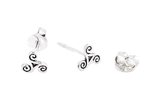 WINDALF Bohemia Celtic Ohrstecker DANA Ø 5 mm Elfen Fairy Ornamentik Ohrschmuck 925 Sterlingsilber von Windalf