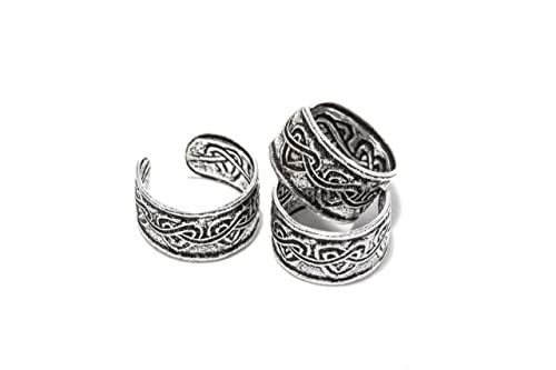 WINDALF Bohemian Ohrklemme ZORI 5 mm Sommer-Festival Ohrschmuck Vintage Haarschmuck Celtic Herzen 925 Sterlingsilber von Windalf