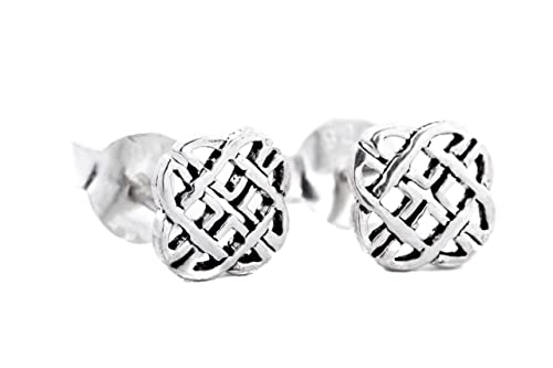 WINDALF Celtic Ohrringe SHEENA 5 mm Keltische Knoten Bohemia Ohrstecker 925 Sterlingsilber von Windalf
