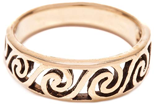 WINDALF Harmony Ring DELINA 6 mm Ornamentik Hochwertige Bronze (Bronze, 60 (19.1)) von Windalf