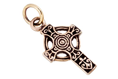 Windalf Kelten Schmuck als Amulett Anhänger DEVY 2.1 cm Kleines Keltenkreuz Edle Bronze von Windalf