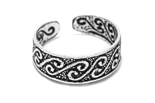 WINDALF Bohemian Zehenring LAYLA 5 mm Lebensspirale Sommer Schmuck 925 Sterlingsilber von Windalf