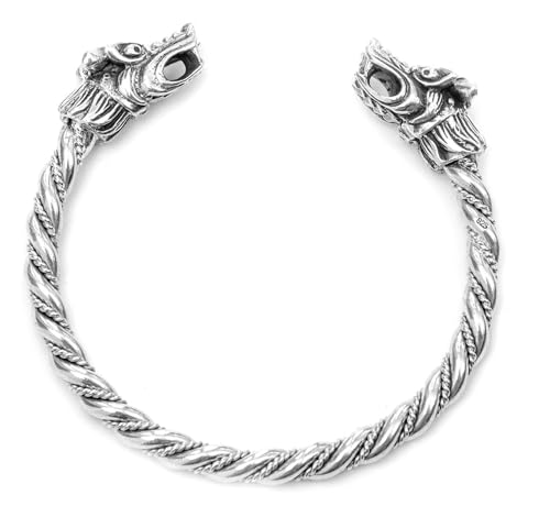 Massiver Wikinger-Armreif PARAGON Ø 6.5 cm Freundschaft Armschmuck 925 Sterlingsilber von Windalf