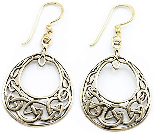 WINDALF Skandinavische Ohrhänger NANSAÍDH 4.1 cm Keltische Knoten Bohemia Ohrringe Bronze von Windalf