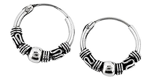 Ohrschmuck Manja 11 mm Nasenring Creolen Kugel klein 925 Sterling-Silber von Windalf