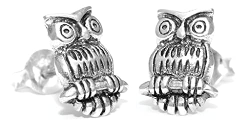 WINDALF Ohrstecker FJÔDOR 1.1 cm Kleine Eulen 925 Sterlingsilber von Windalf
