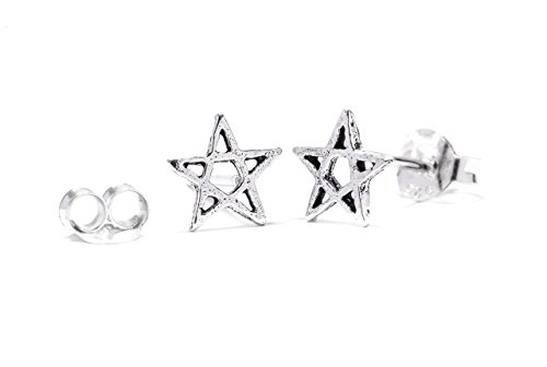 WINDALF Ohrstecker ISKA h: 0.6 cm Pentagramm Ohrringe 925 Sterlingsilber von Windalf