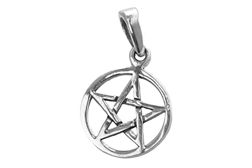 Windalf Kleiner Schmuck Anhänger SANYA Ø 1.4 cm Pentagramm Schutzsymbol 925 Sterling-Silber von Windalf
