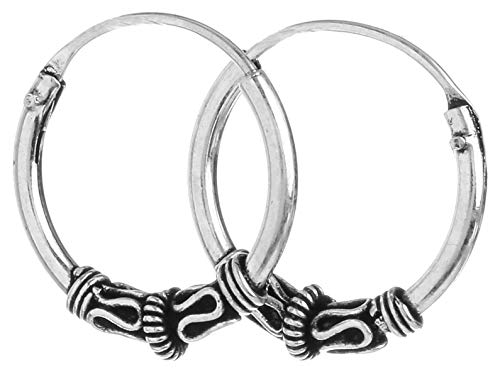 WINDALF Vikings Creolen AISLYN Ø 1.4 cm Historischer Ohrschmuck Antik 925 Sterlingilber von Windalf