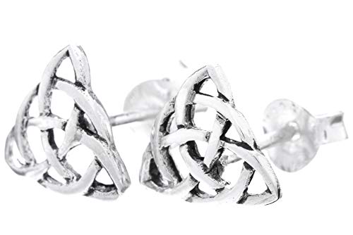 WINDALF Vintage Celtic Ohrstecker RHIANA 0.9 cm Glücksohrringe Keltische Knoten Elfenschmuck Bohemia Ohrschmuck 925 Sterlingsilber von Windalf