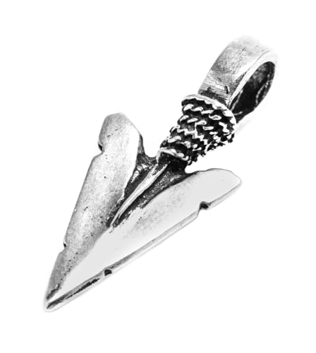 Wikinger Pfeilspitze Amulett Anhänger Vintage Geschenk 925 Silber von Windalf