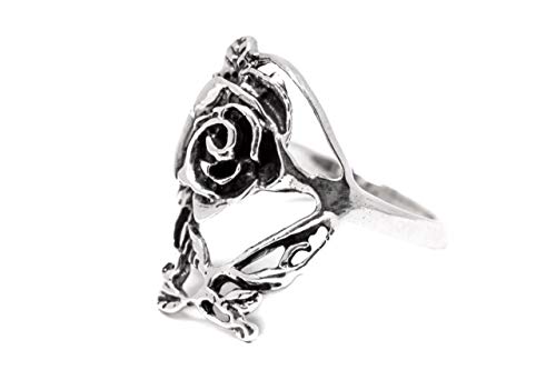Windalf Bohemia Ring ROZARIA 19 mm Rosen Schmuck Blumenring 925 Sterlingsilber (925 Sterlingsilber, 54 (17.2)) von Windalf