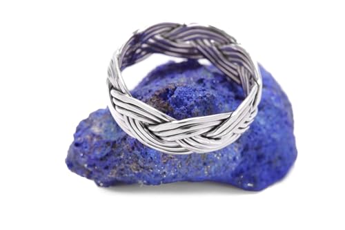 Windalf Celtic Ring Calla h: 0.6 cm Asatru Flechtring Hochwertiges Silber (Silber, 64 (20.4)) von Windalf