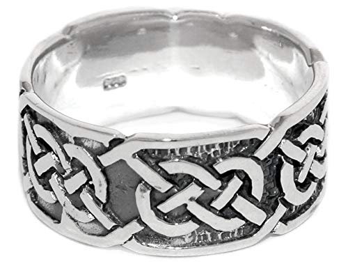 Windalf Celtic Ring LUGH 0.9 cm Kelten Schmuck Ring der Freundschaft 925 Sterlingsilber (Silber, 56 (17.8)) von Windalf