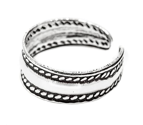 Windalf Damen Zehen Ring Bella 5 mm Bohemia Midi verstellbar offen 925 Sterling Silber von Windalf