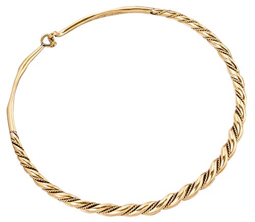 Windalf Frauen Bohemia Halsreif RÜGEN Ø 13 cm Wikinger Torques Halsschmuck Handarbeit Bronze von Windalf