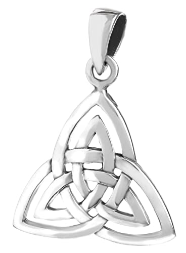 Windalf Irischer Damen-Schmuck Anhänger TRINY 1.3 cm Celtic Unendlichkeits-Knoten-Muster Freundschafts- & Glücks-Schmuck 925 Sterlingsilber von Windalf