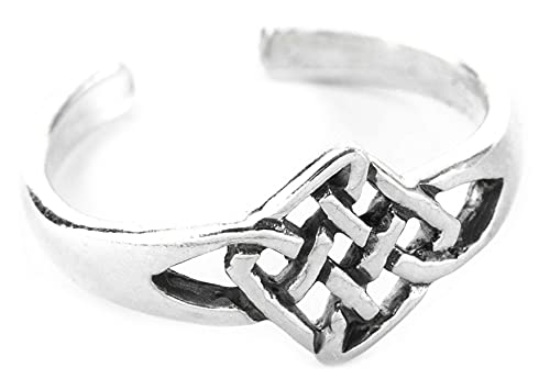 Windalf Damen Zehen-Ring Sheela 8 mm Keltischer Knoten Ring 925 Sterling-Silber von Windalf